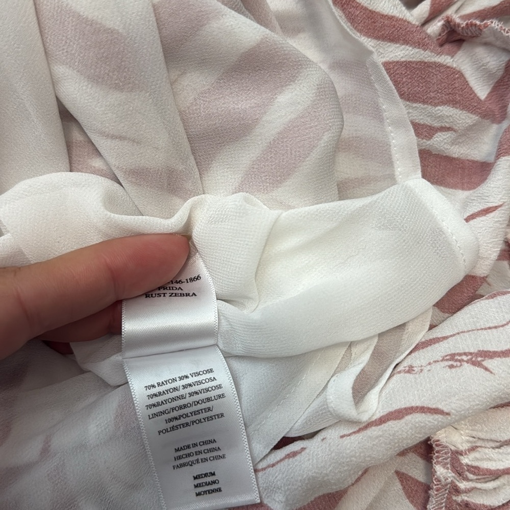 Rails - Frida Midi Dress in Rust Zebra - Size Med… - image 11